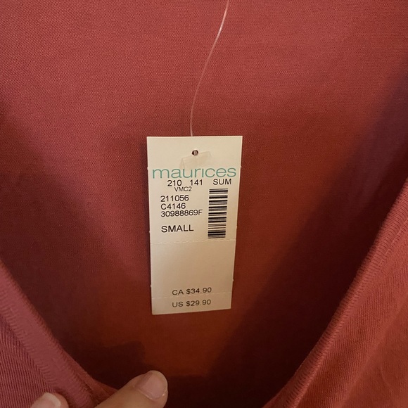 NWT Maurice’s v-neck dress - Picture 3 of 4